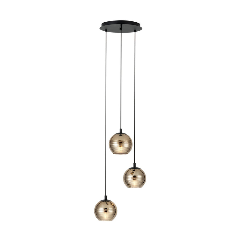 Eglo USA 39685A Three Light Pendant, Black