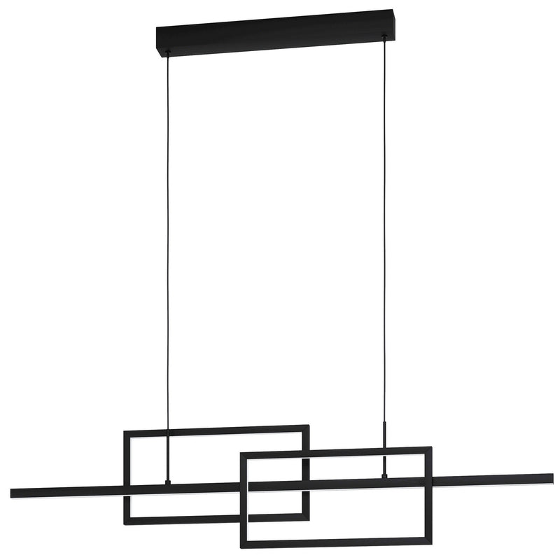 Eglo USA 39797A LED Linear Pendant, Black
