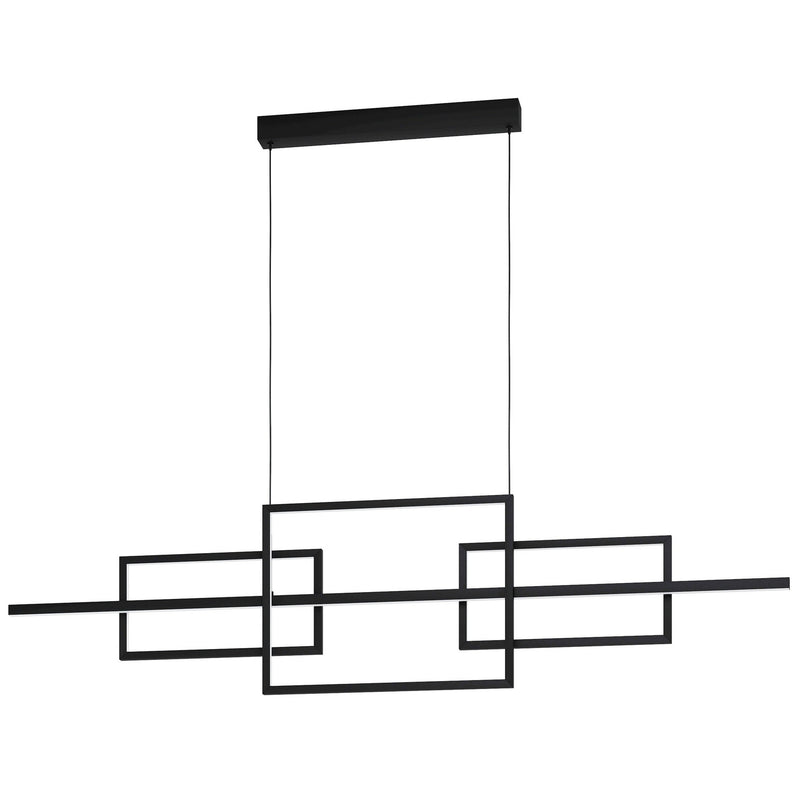 Eglo USA 39798A LED Linear Pendant, Black