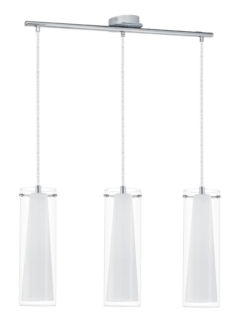 Eglo USA 89833A Three Light Pendant, Chrome