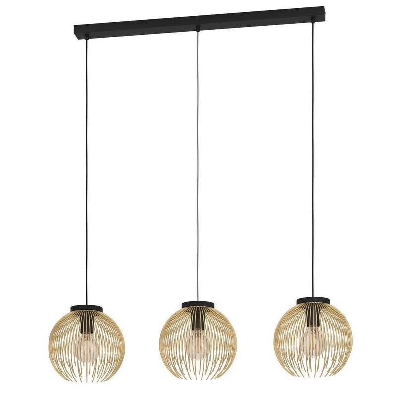 Eglo USA 900167A Three Light Pendant, Black