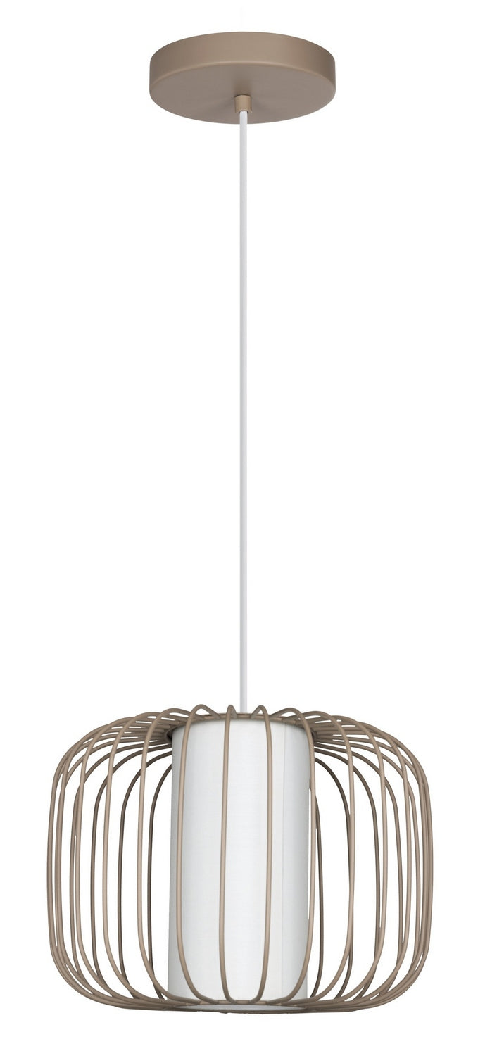 Eglo USA 900867A One Light Pendant, Light Sand