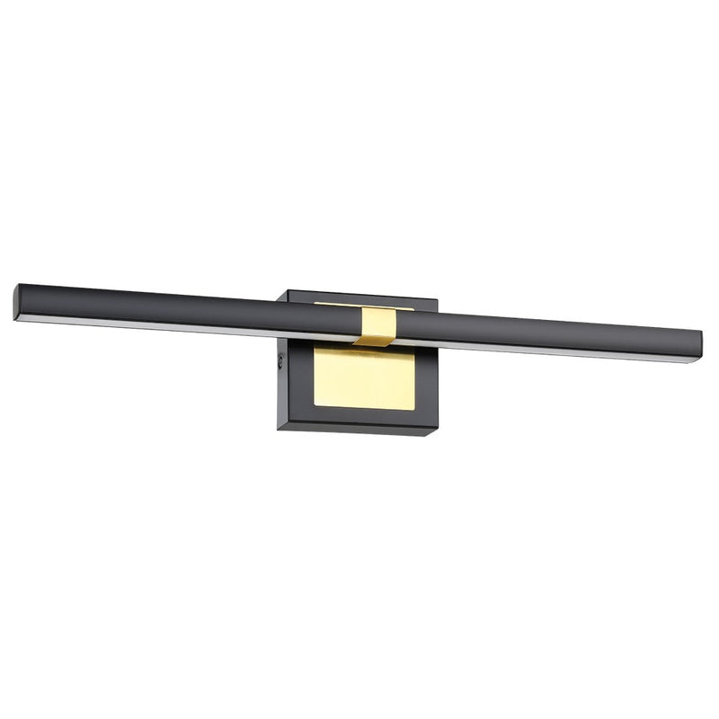 Eglo USA 900928A LED Bath/Vanity, Matte Black, Brushed Brass