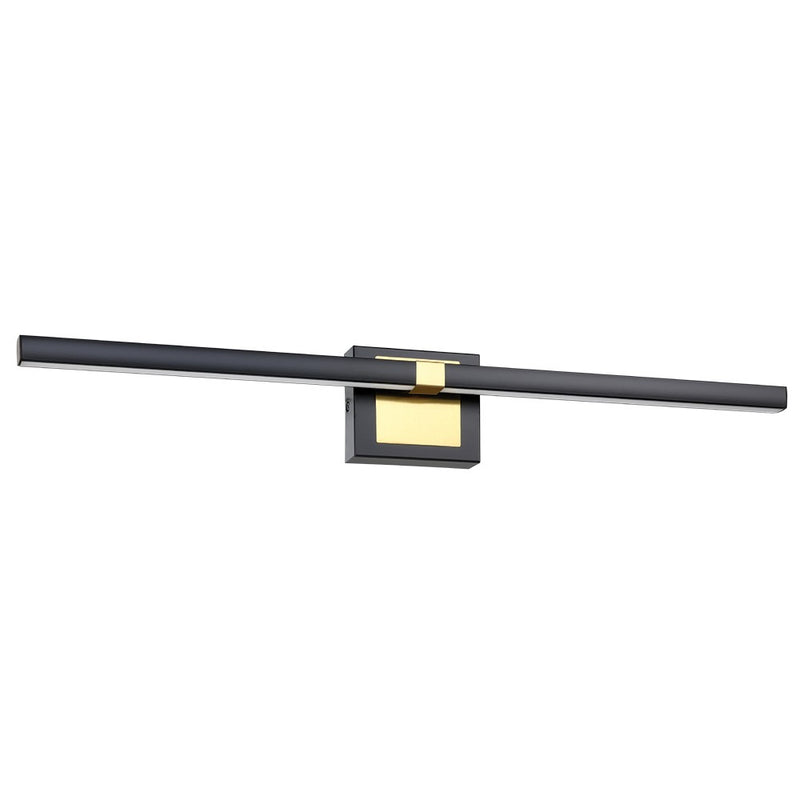 Eglo USA 900929A LED Bath/Vanity, Matte Black, Brushed Brass