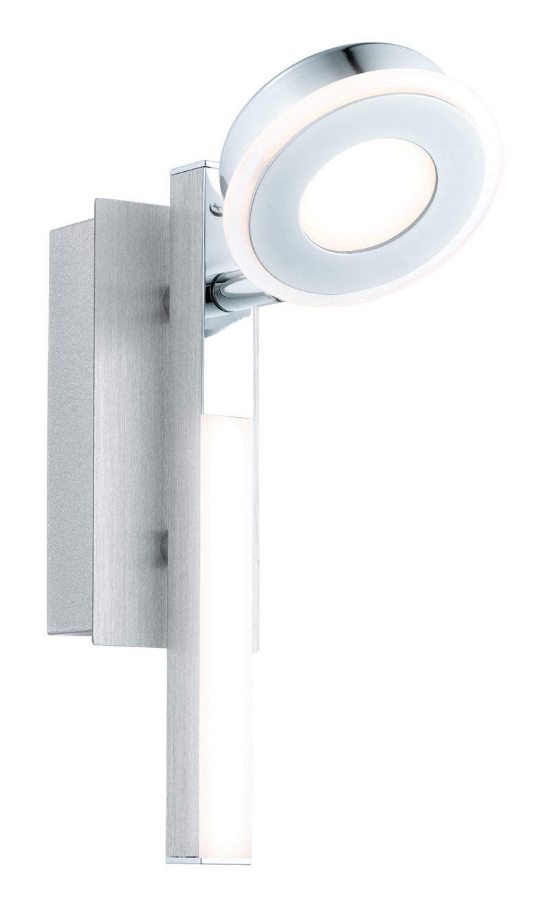 Eglo USA 95996A LED Wall Sconce, Brushed Aluminum & Chrome