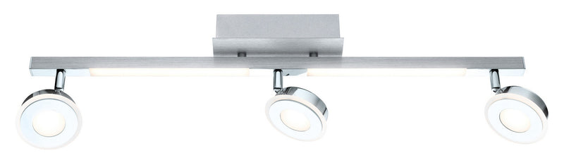 Eglo USA 95998A LED Fixed Track Light, Brushed Aluminum & Chrome