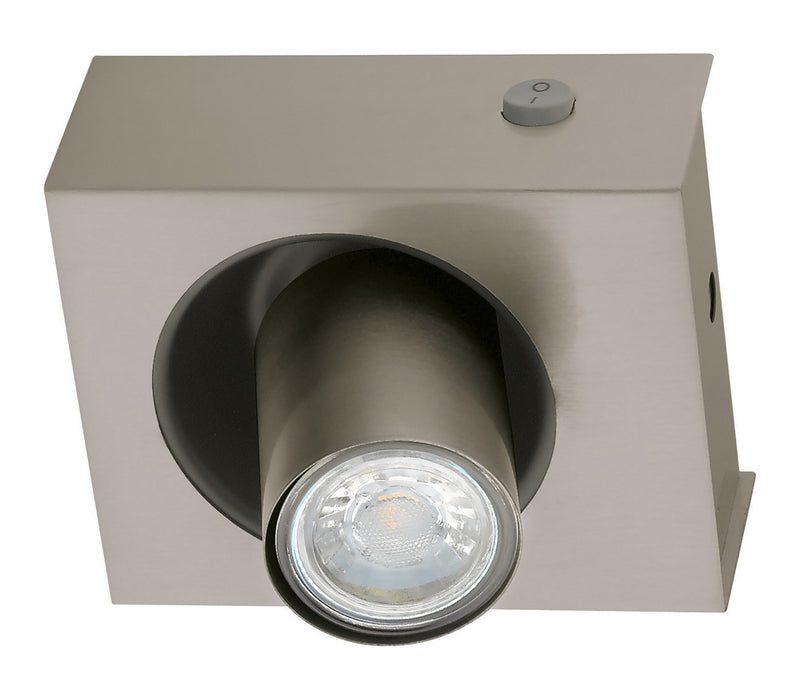 Eglo USA 96605A One Light Ceiling Track Light, Matte Nickel