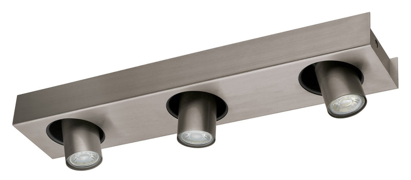 Eglo USA 96607A Three Light Track, Matte Nickel