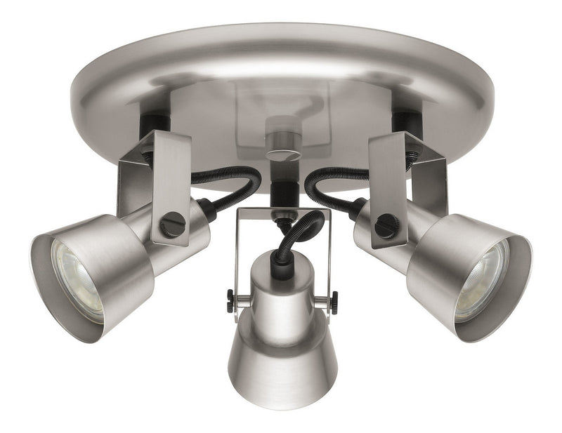 Eglo USA 203222A Three Light Ceiling Track Light, Matte Nickel