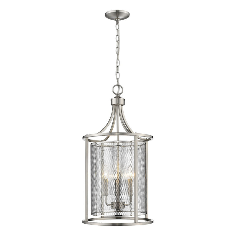 Eglo USA 203542A Three Light Pendant, Matte Nickel