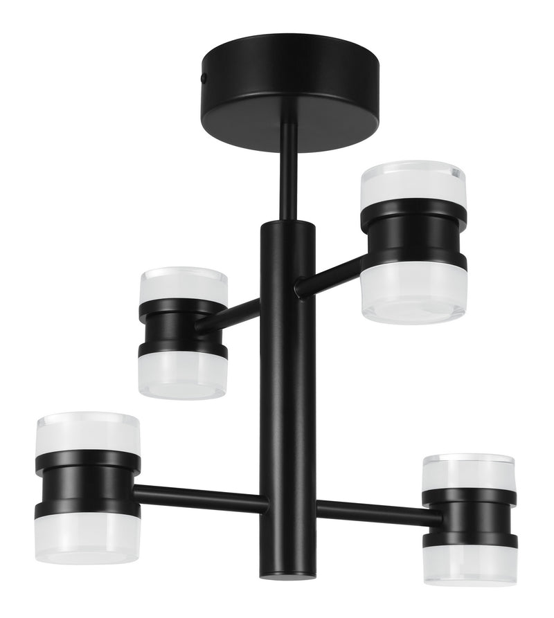 Eglo USA 204149A LED Ceiling Mount, Matte Black