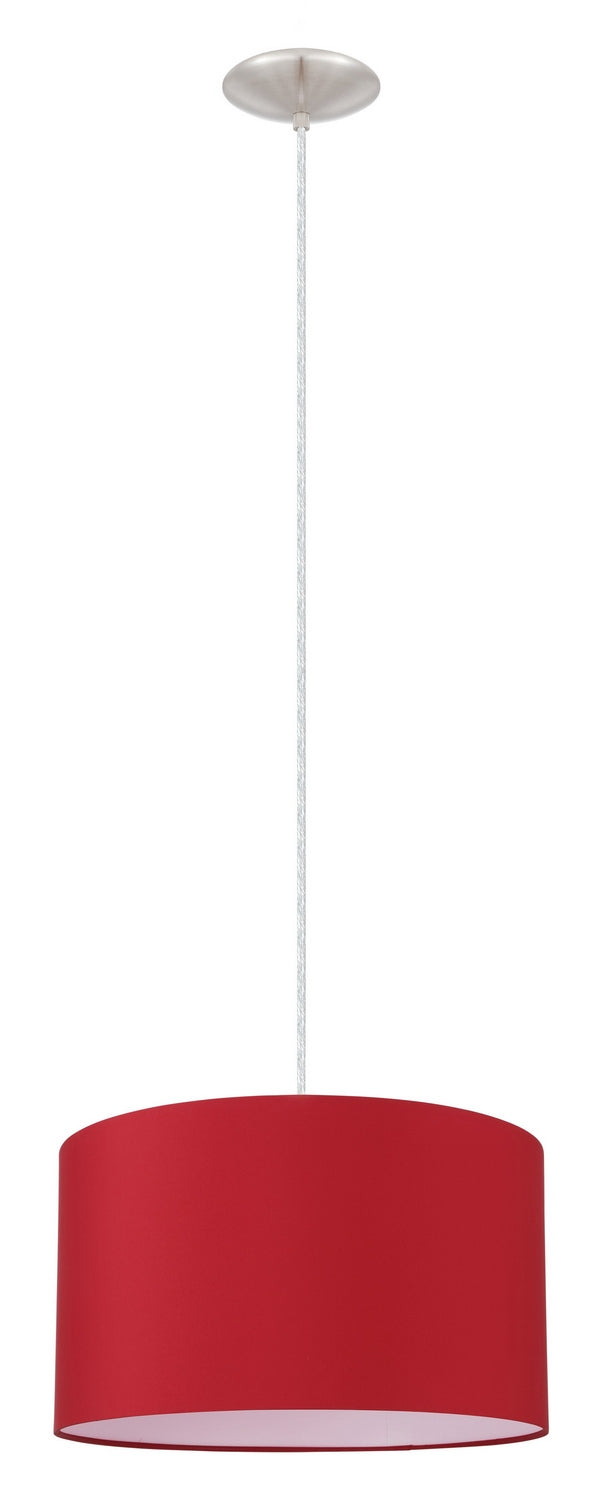 Eglo USA 204253A One Light Pendant, Matte Nickel