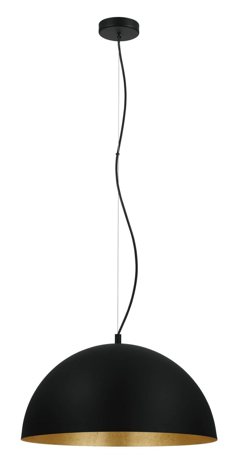 Eglo USA 204319A One Light Pendant, Black