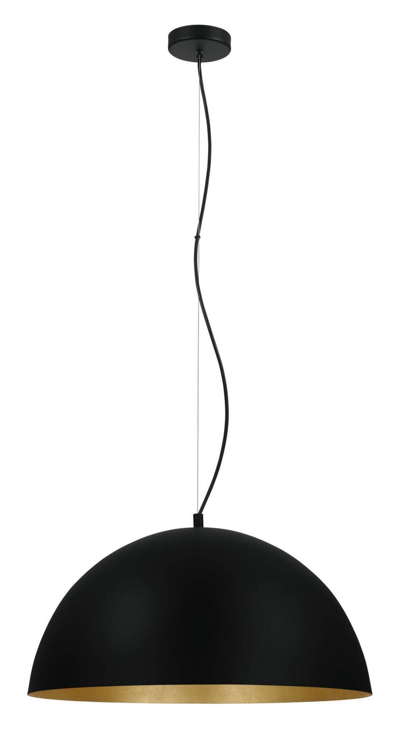 Eglo USA 204321A One Light Pendant, Black