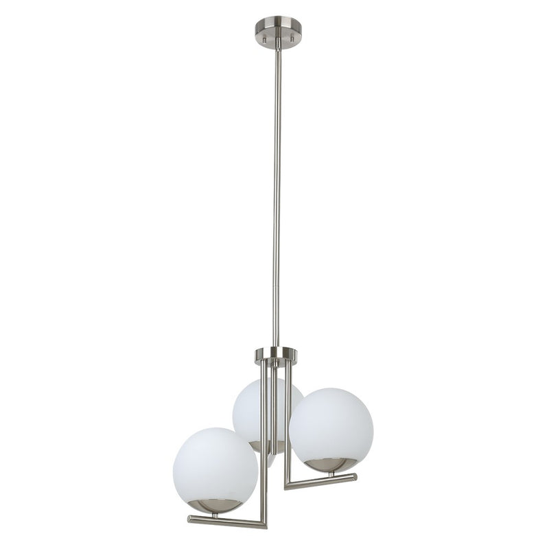 Eglo USA 205756A Three Light Pendant, Matte Nickel