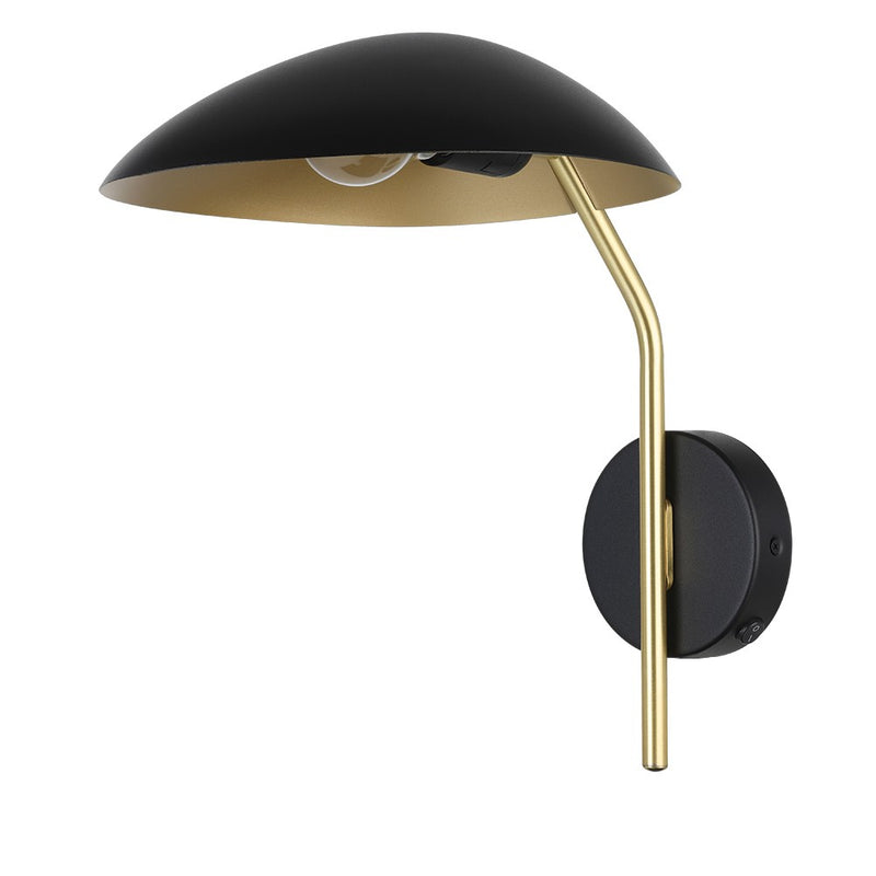 Eglo USA 205767A One Light Convertible Wall/ Ceiling Mount, Black