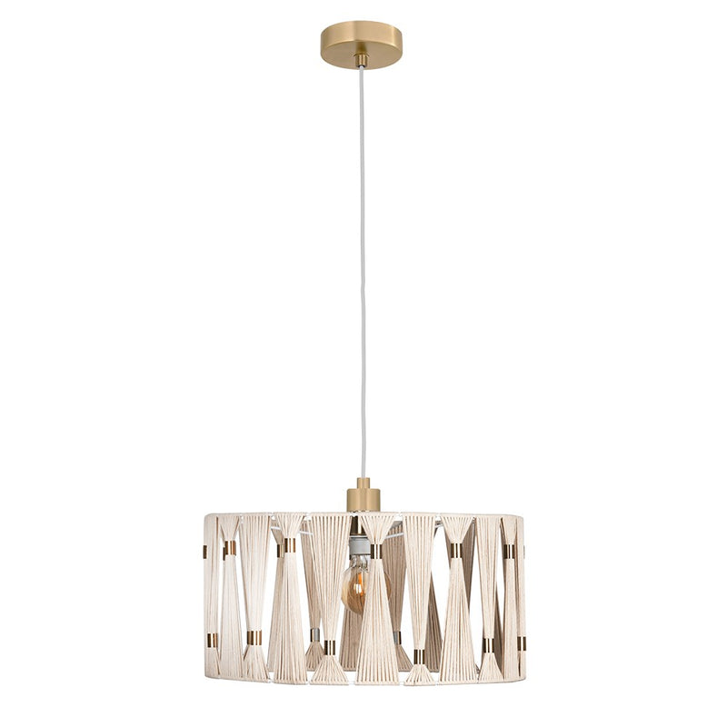 Eglo USA 205817A One Light Pendant, Brushed Brass