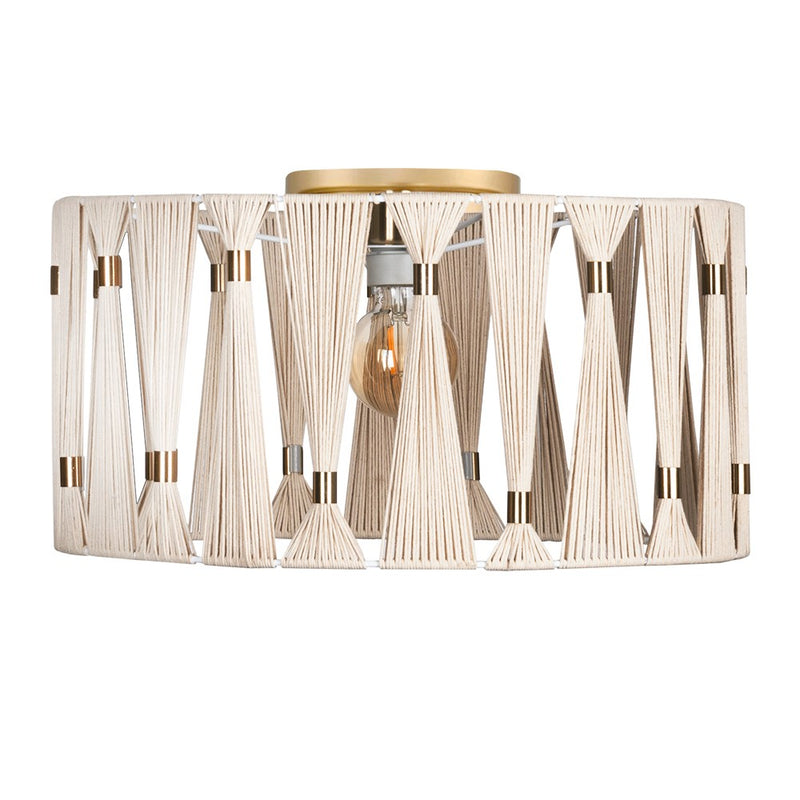 Eglo USA 205822A One Light Ceiling Mount, Brushed Brass