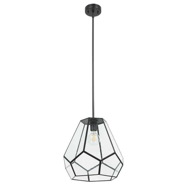 Eglo USA 205843A One Light Pendant, Black
