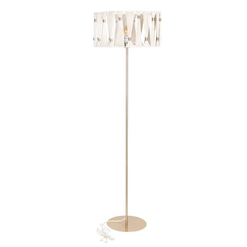 Eglo USA 205821A One Light Floor Lamp, Brushed Brass