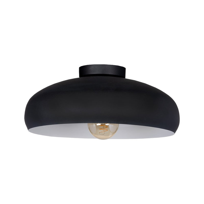 Eglo USA 206012A One Light Ceiling Mount, Black,White