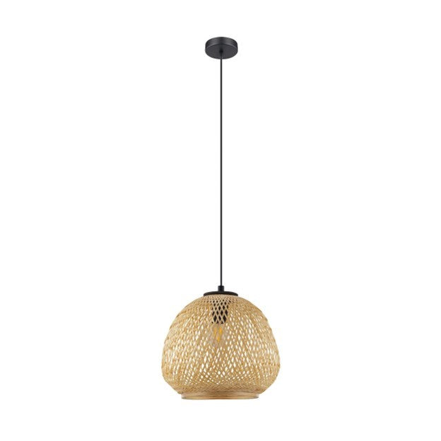 Eglo USA 206044A One Light Pendant, Black