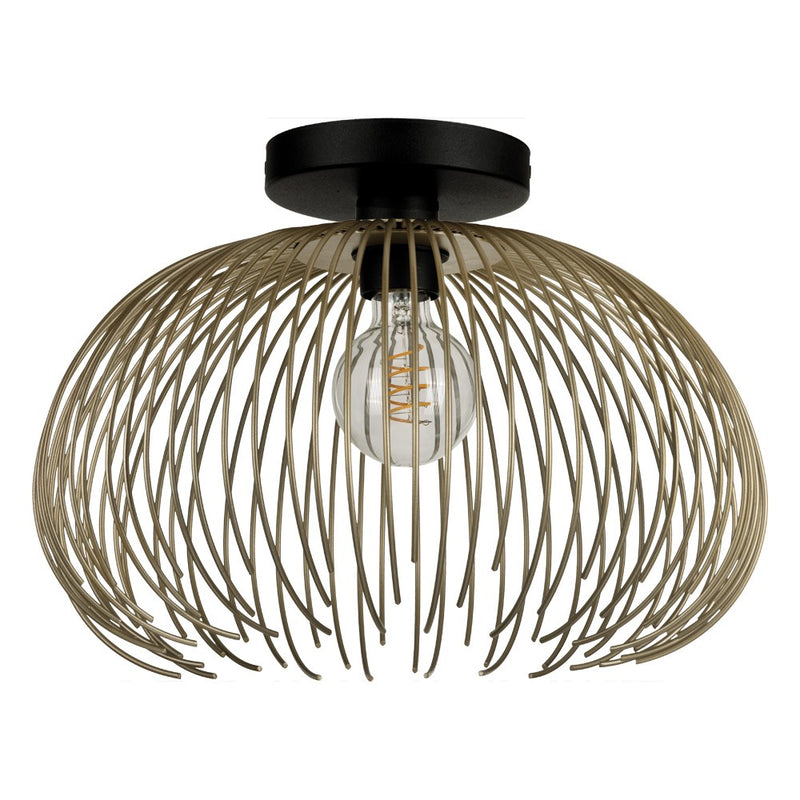 Eglo USA 206197A One Light Dual Mount Pendant or Ceiling, Black