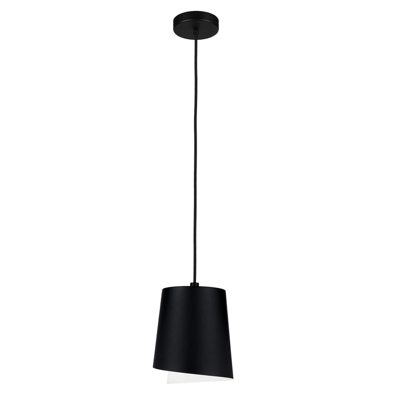 Eglo USA 206245A One Light Mini Pendant, Black