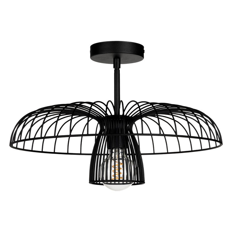 Eglo USA 206263A One Light Ceiling Mount, Black