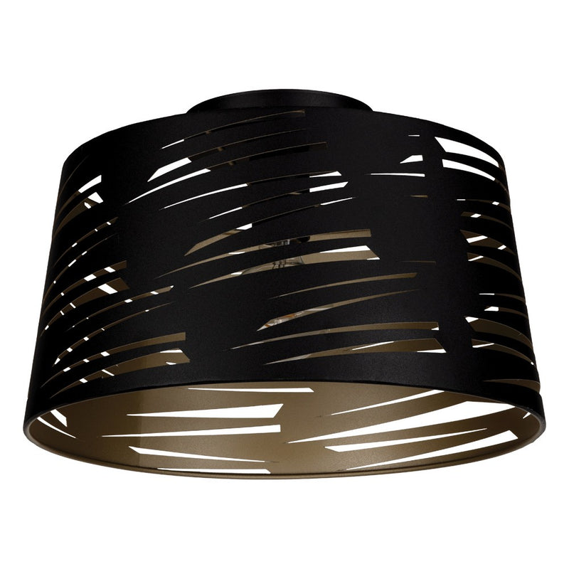 Eglo USA 206306A One Light Ceiling Mount, Black