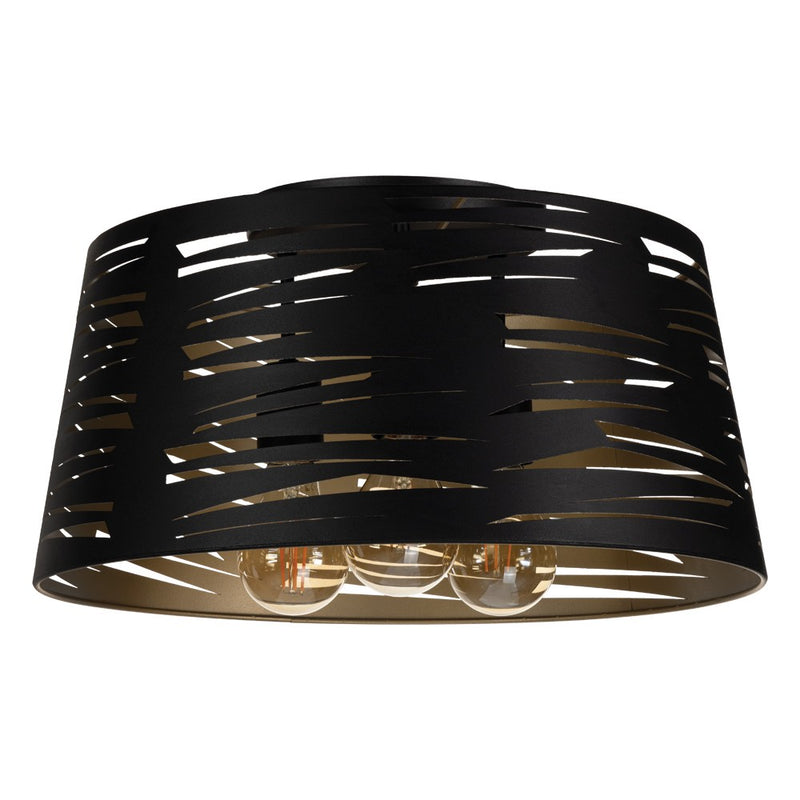 Eglo USA 206307A Three Light Ceiling Mount, Black