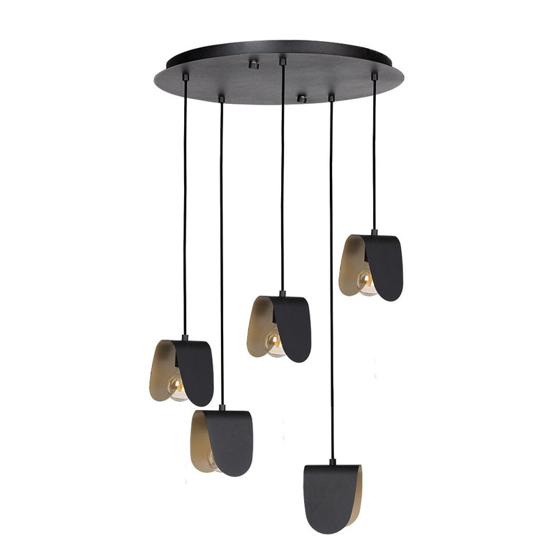 Eglo USA 390183A Five Light Pendant, Black
