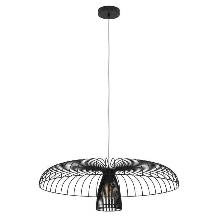 Eglo USA 390216A One Light Chandelier, Black