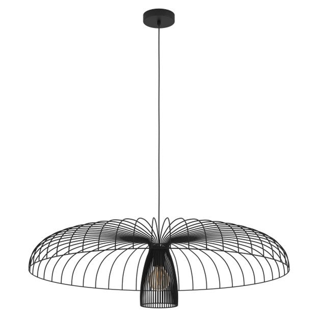 Eglo USA 390217A One Light Chandelier, Black