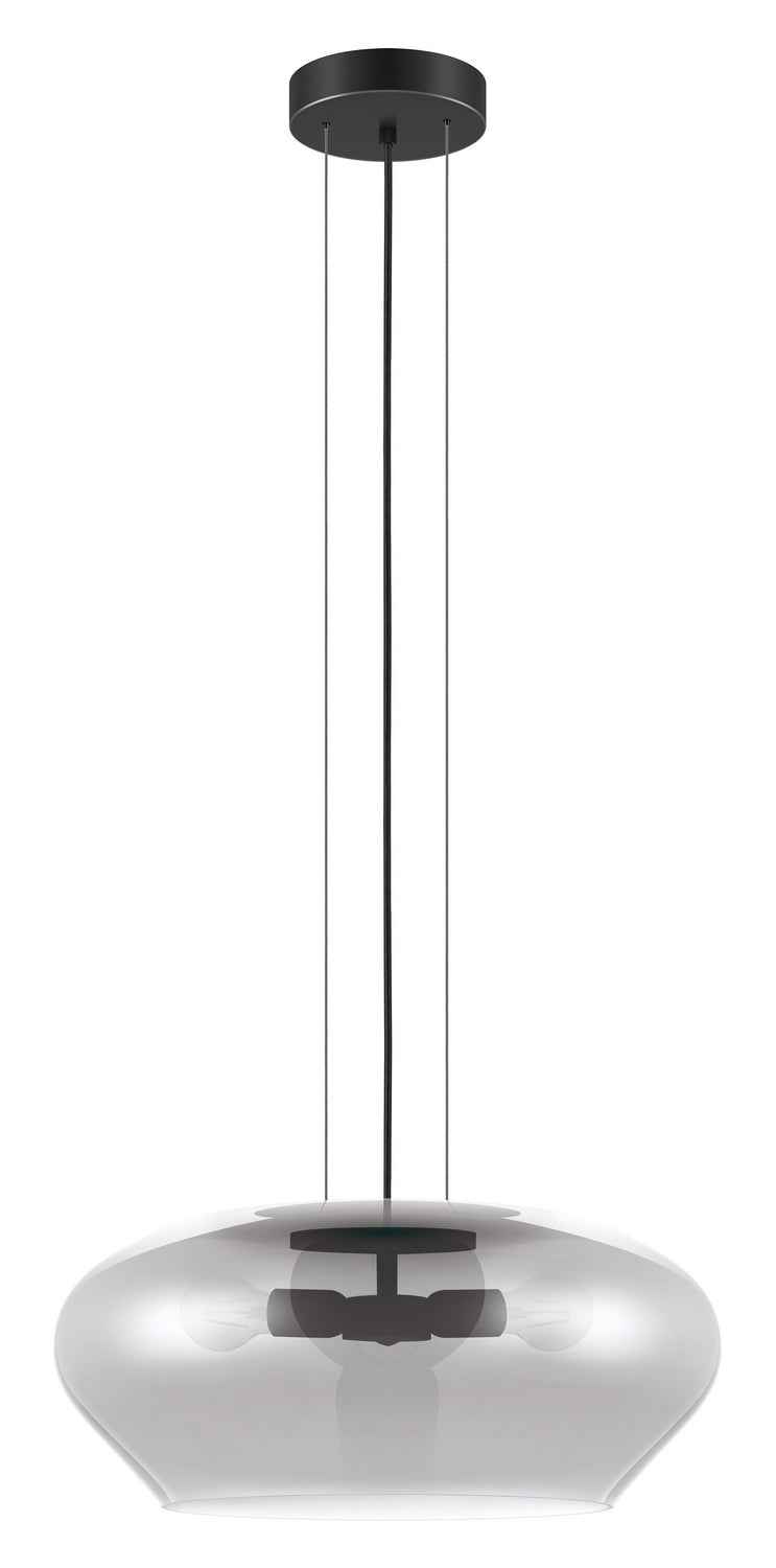 Eglo USA 39658A Three Light Pendant, Black