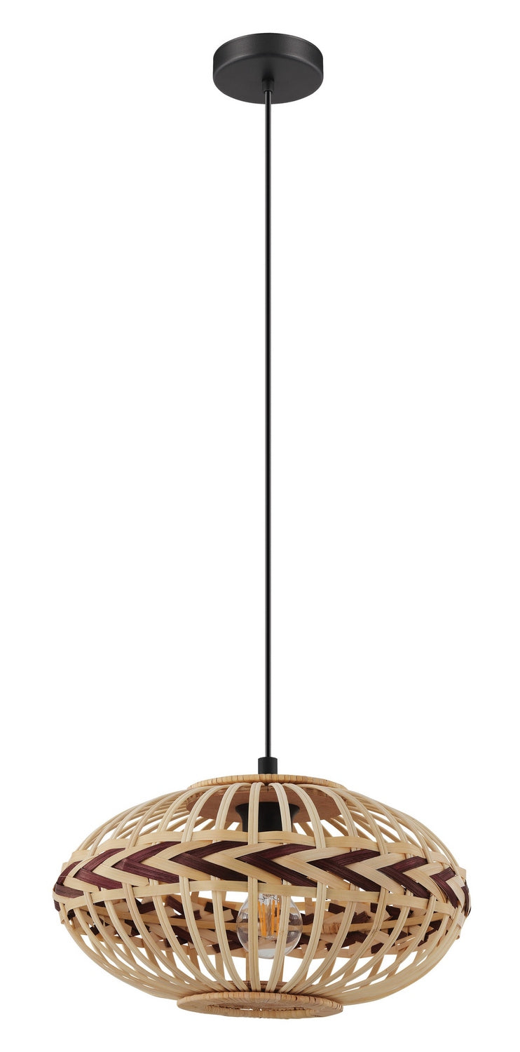 Eglo USA 43271A One Light Pendant, Black