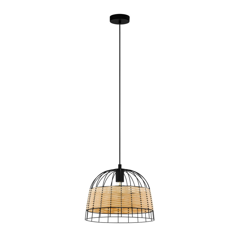 Eglo USA 43311A One Light Pendant, Black