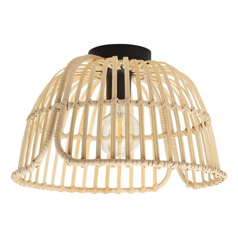 Eglo USA 43872A One Light Semi-Ceiling Mount, Black