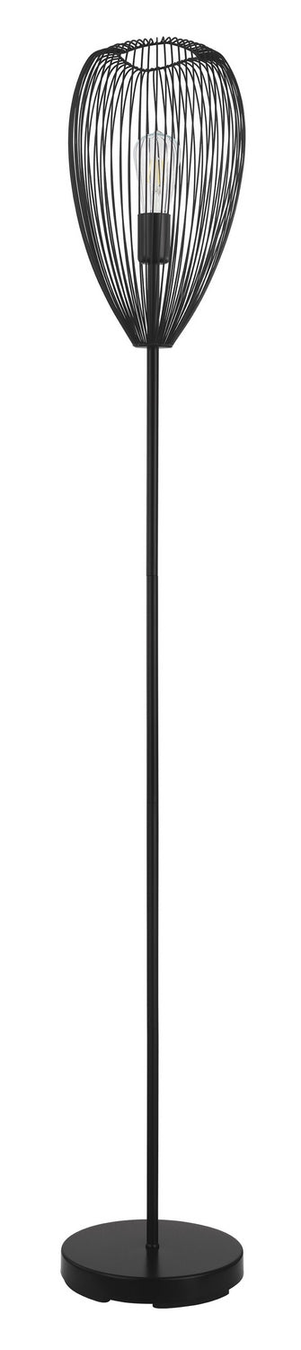 Eglo USA 49145A One Light Floor Lamp, Black