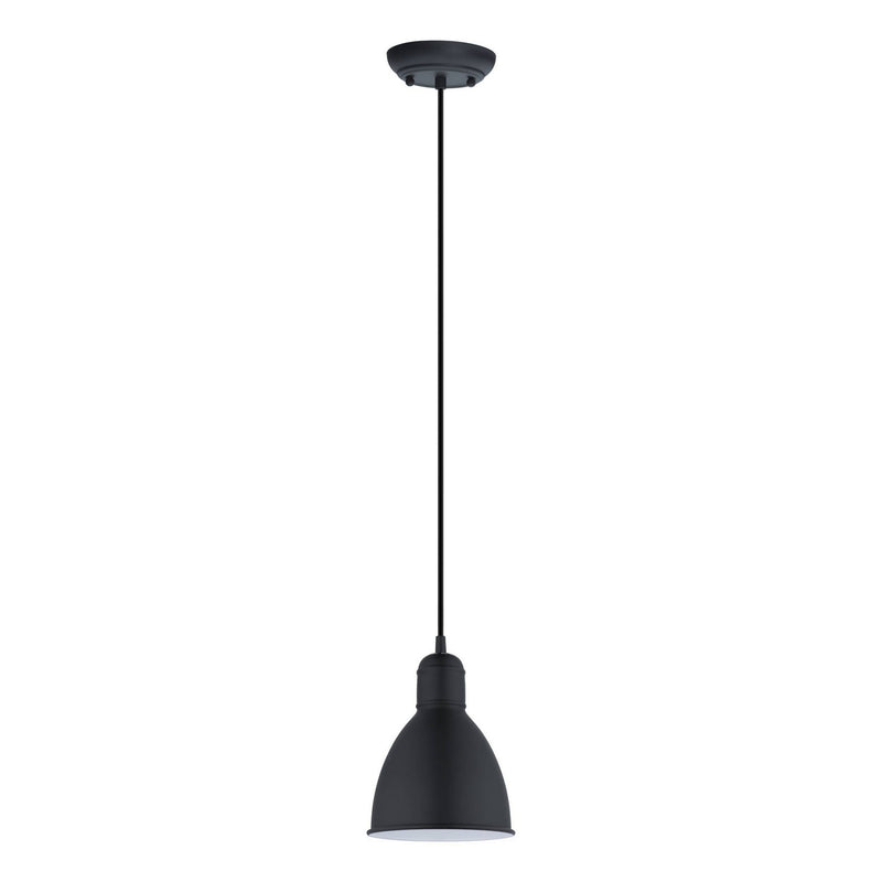 Eglo USA 49464A One Light Pendant, Black