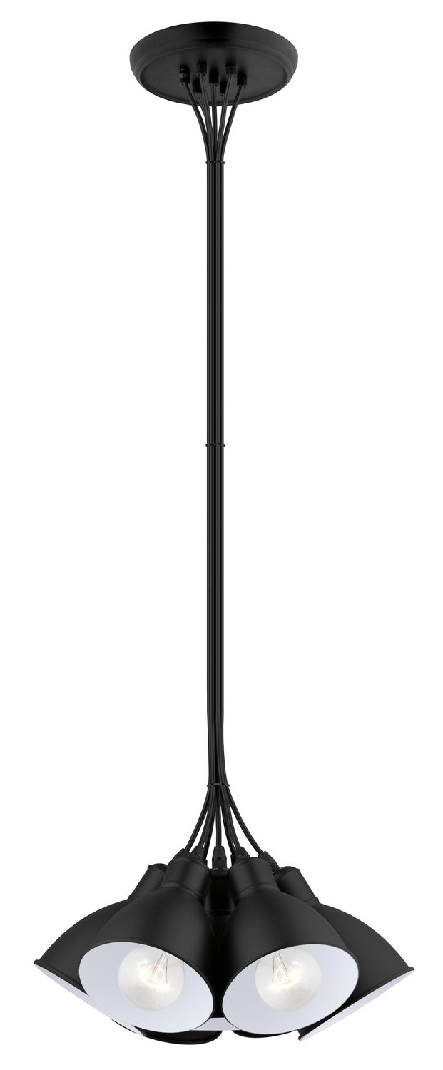 Eglo USA 49467A Seven Light Pendant, Black