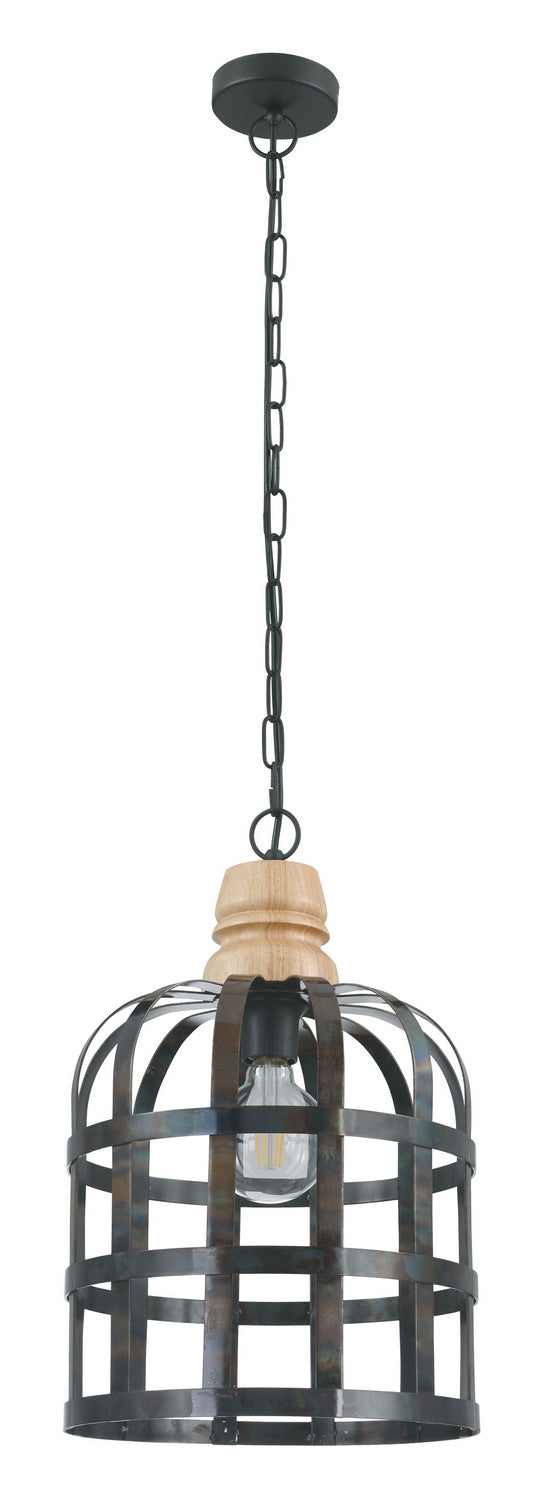 Eglo USA 49785A One Light Pendant, Black