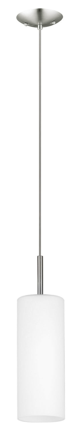 Eglo USA 85977A One Light Pendant, Matte Nickel