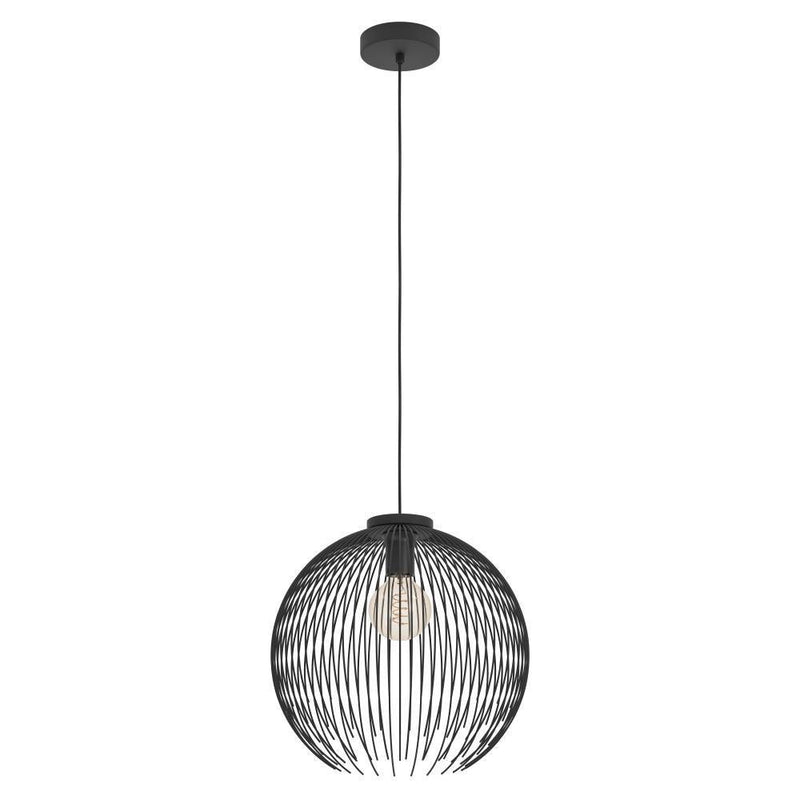 Eglo USA 901002A One Light Pendant, Black