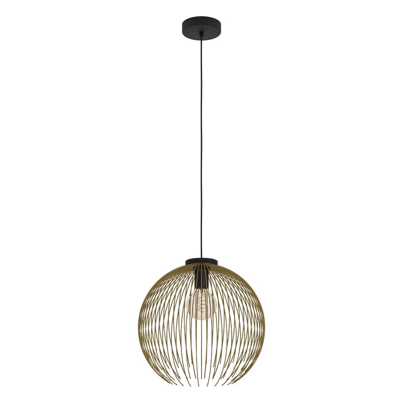 Eglo USA 901003A One Light Pendant, Black