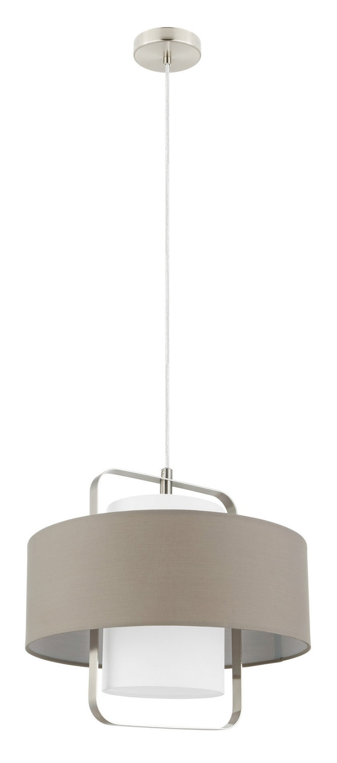 Eglo USA 96726A LED Pendant, Matte Nickel