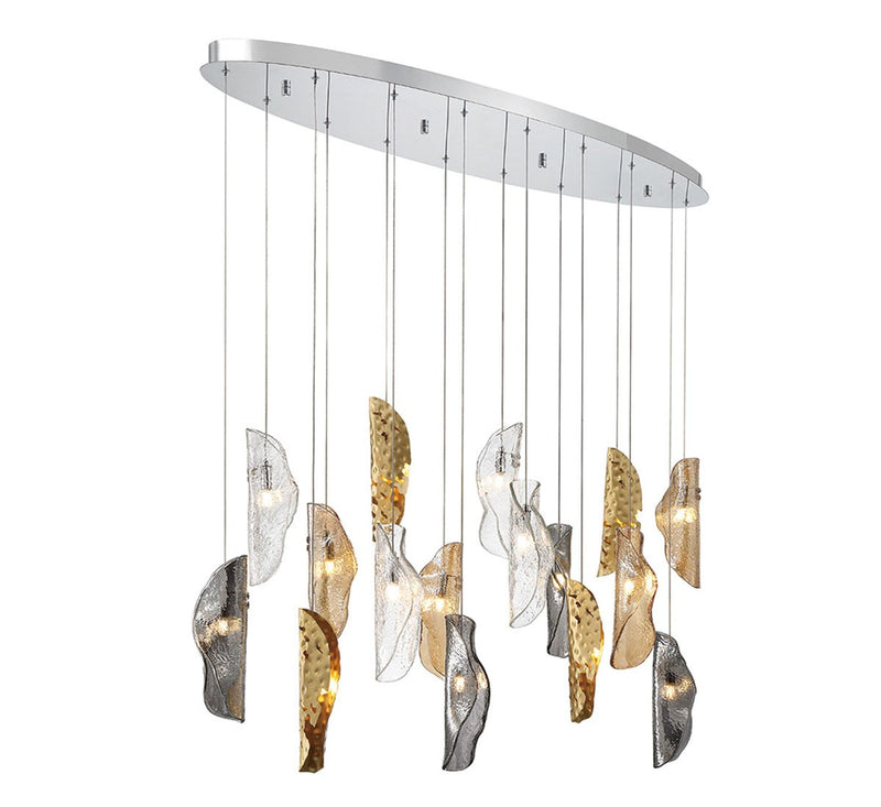 Lib & Co. 10172-024-01 LED Chandelier, Chrome