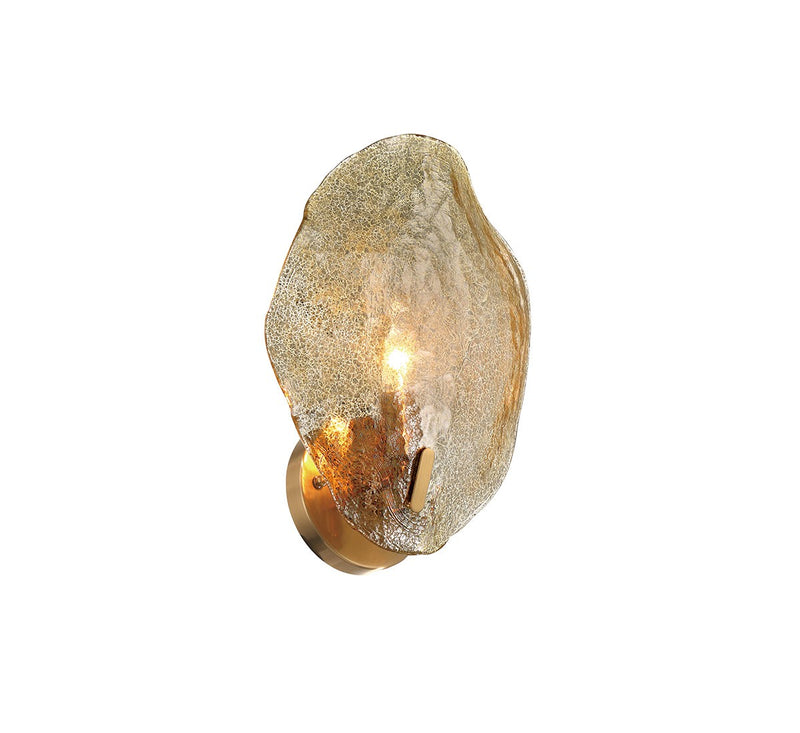 Lib & Co. 12169-037 One Light Wall Sconce, Brushed Brass