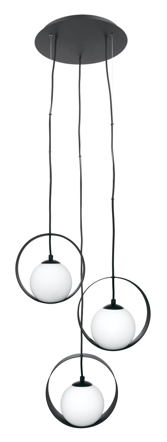 Eglo USA 98441A Three Light Pendant, Black