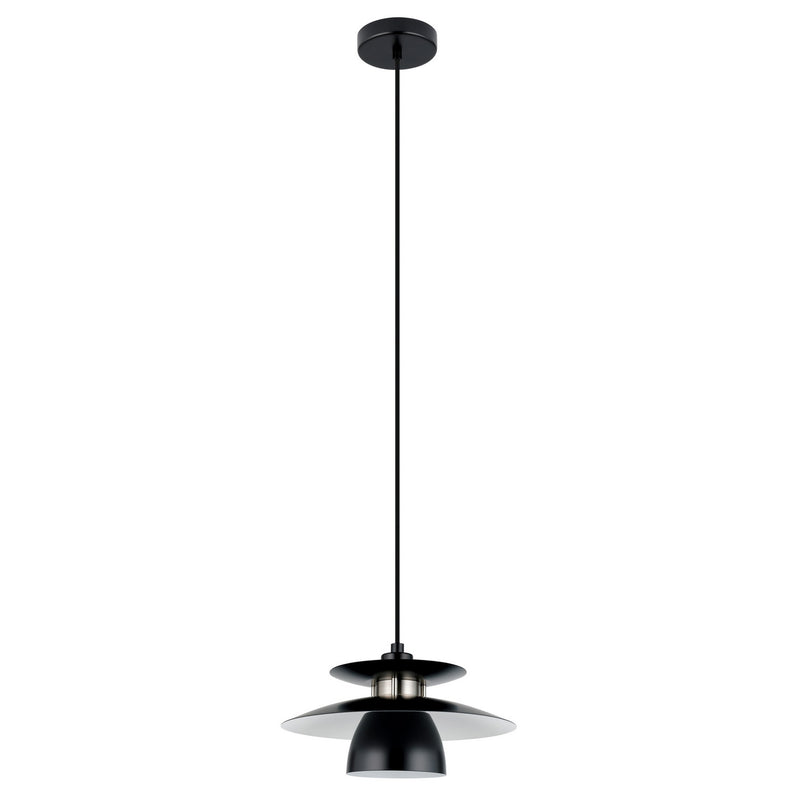 Eglo USA 98735A One Light Pendant, Black